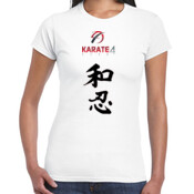 K4L Wa Nin (Front), Rikihittatsu (Back) - Women's 'Gildan' Slim T-Shirt